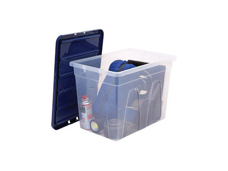 Fellowes Boîte de rangement BANKERS BOX, 64 L, transparent
