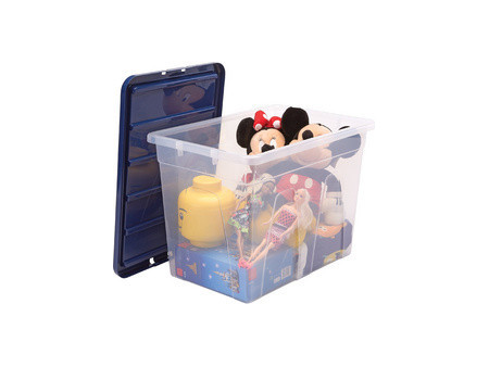 Fellowes Boîte de rangement BANKERS BOX, 64 L, transparent