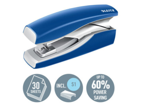 LEITZ Agrafeuse de table Nexxt Softpress, bleu