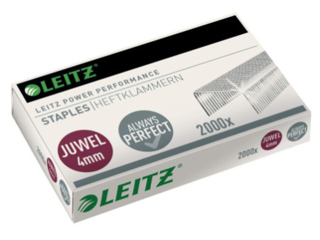 LEITZ Agrafes JUWEL, zinguées, 4 mm