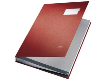 LEITZ parapheur, revêtement en PP, 10 compartiments, rouge