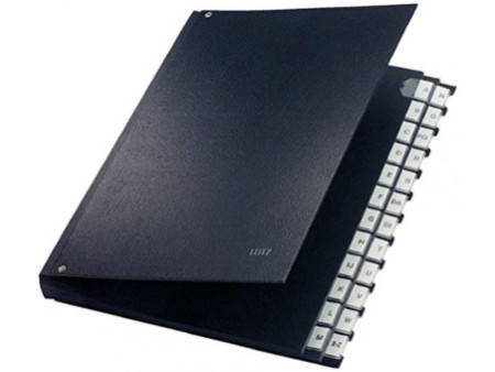 LEITZ Trieur à soufflet, A4, A-Z, 24 compartiments, rouge