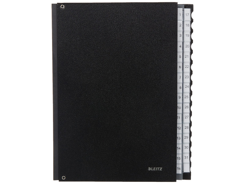 LEITZ Trieur à soufflet, A4, 1-31, 32 compartiments, noir