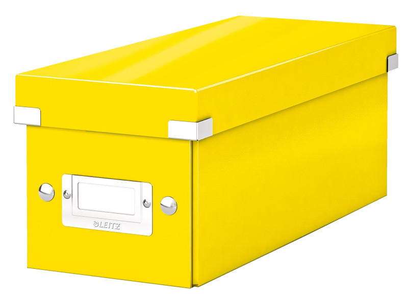 LEITZ Boîte de rangement pour CD Click & Store WOW, jaune