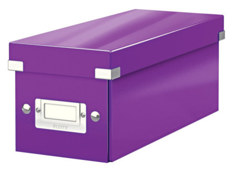 LEITZ Boîte de rangement pour CD Click & Store WOW, violet
