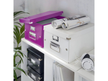 LEITZ Boîte de rangement pour CD Click & Store WOW, violet