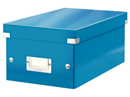 LEITZ Boîte de rangement pour DVD Click & Store, bleu