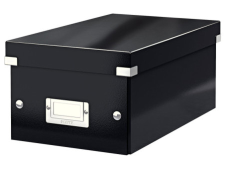 LEITZ Boîte de rangement pour DVD Click & Store, noir