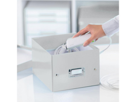 LEITZ Boîte de rangement Click & Store WOW, A5, blanc