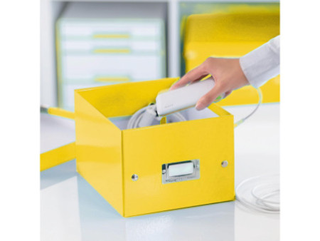 LEITZ Boîte de rangement Click & Store WOW, A5, jaune