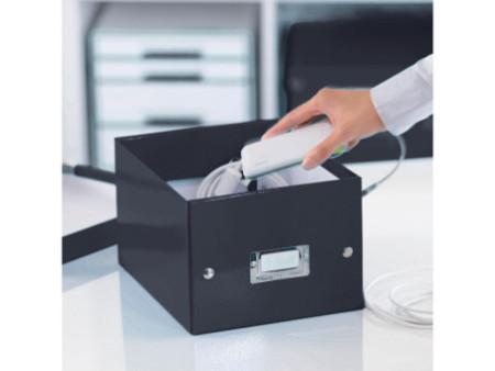 LEITZ Boîte de rangement Click & Store WOW, A5, noir
