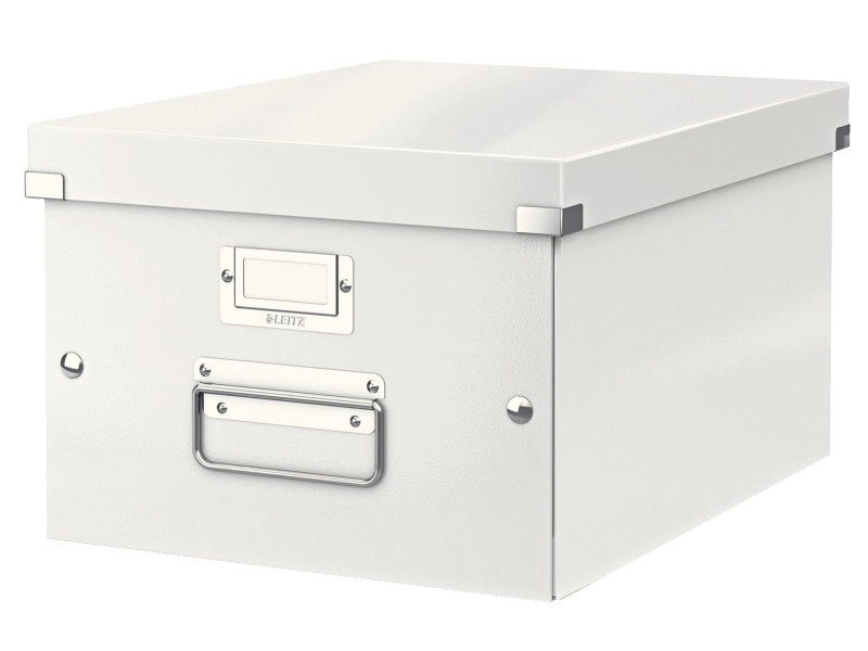 LEITZ Boîte de rangement Click & Store WOW, A4, blanc