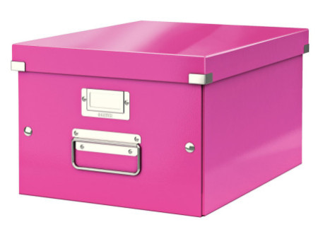LEITZ Boîte de rangement Click & Store WOW, A4, rose