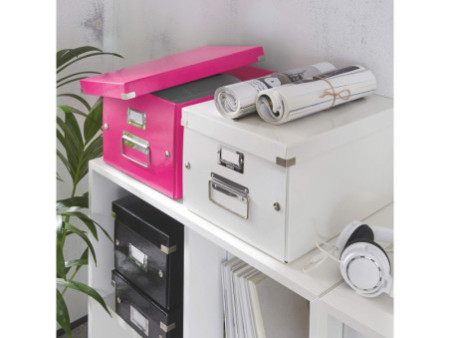 LEITZ Boîte de rangement Click & Store WOW, A4, rose