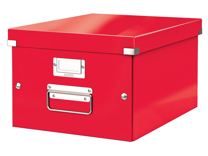 LEITZ Boîte de rangement Click & Store WOW, A4, rouge
