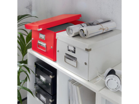 LEITZ Boîte de rangement Click & Store WOW, A4, rouge