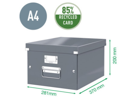 LEITZ Boîte de rangement Click & Store WOW, A4, vert