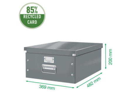 LEITZ Boîte de rangement Click & Store WOW, A3, blanc