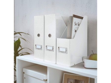 LEITZ Porte-revues Click & Store, A4, carton, blanc
