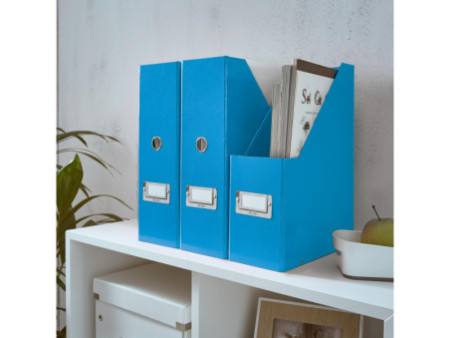 LEITZ Porte-revues Click & Store WOW, A4, carton, bleu