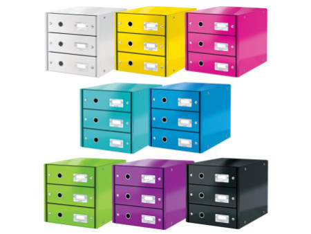 LEITZ Bloc de classement Click & Store WOW, blanc