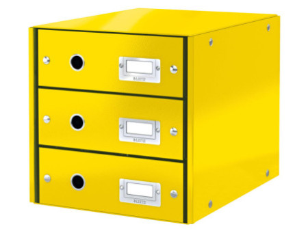 LEITZ Bloc de classement Click & Store WOW, jaune