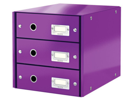LEITZ Bloc de classement Click & Store WOW, violet