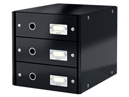 LEITZ Bloc de classement Click & Store WOW, noir