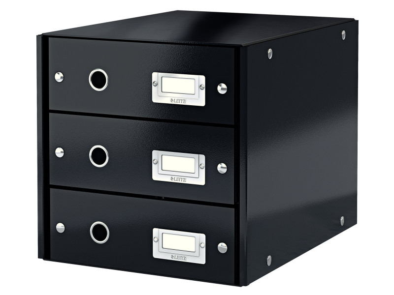 LEITZ Bloc de classement Click & Store WOW, noir