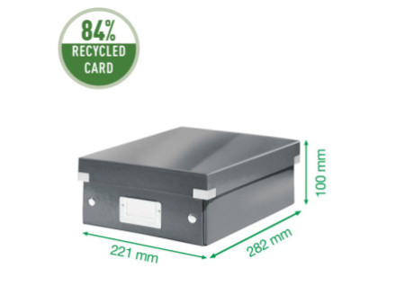 LEITZ Boîte de rangement Click & Store WOW, petit, blanc