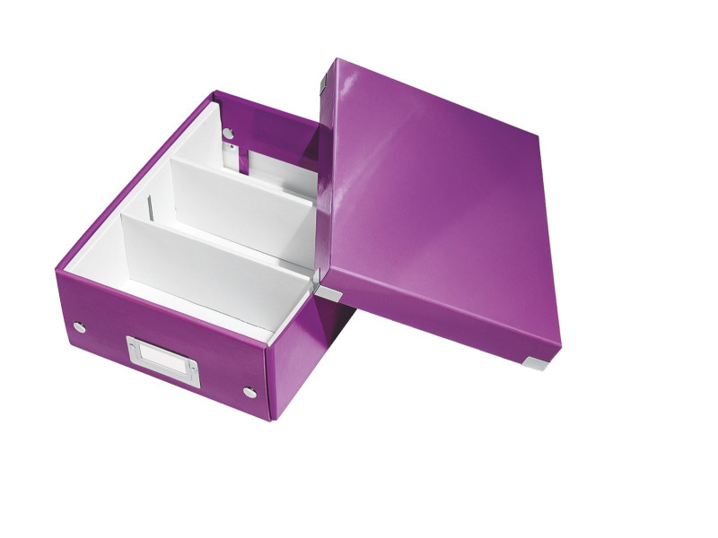 LEITZ Boîte de rangement Click & Store WOW, petit, violet