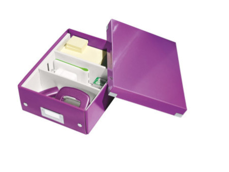 LEITZ Boîte de rangement Click & Store WOW, petit, violet