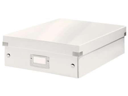LEITZ Boîte de rangement Click & Store WOW, grand, blanc