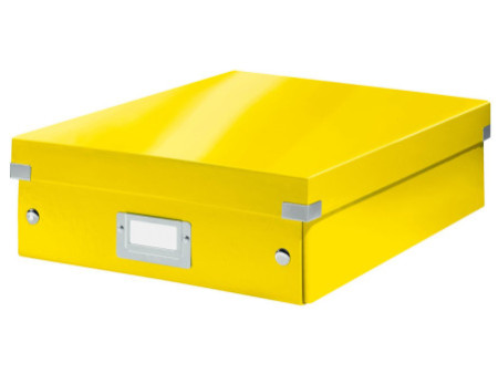 LEITZ Boîte de rangement Click & Store WOW, grand, jaune