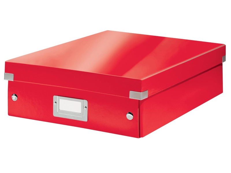 LEITZ Boîte de rangement Click & Store WOW, grand, rouge