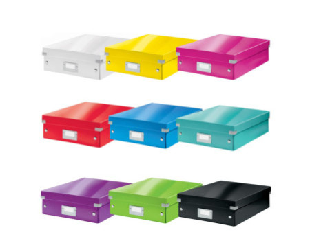 LEITZ Boîte de rangement Click & Store WOW, grand, rouge