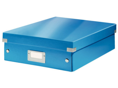 LEITZ Boîte de rangement Click & Store WOW, grand, bleu