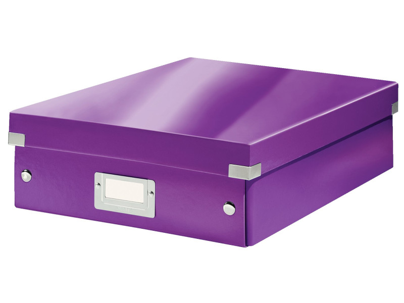 LEITZ Boîte de rangement Click & Store WOW, grand, violet