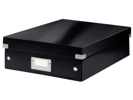 LEITZ Boîte de rangement Click & Store WOW, grand, noir