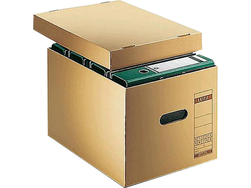 LEITZ boîte d'archivage et de transport, en carton ondulé,