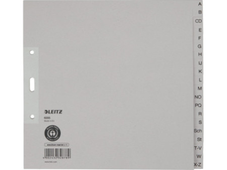 LEITZ Intercalaires en papier naturel, A-Z, A4, mi-hauteur