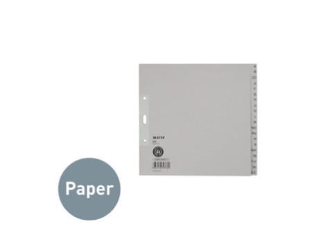 LEITZ Intercalaires en papier naturel, A-Z, A4, mi-hauteur