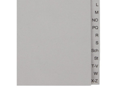 LEITZ Intercalaires en papier naturel, A-Z, A4, mi-hauteur
