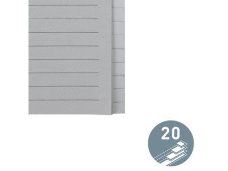 LEITZ Intercalaires en papier naturel, uni, A4, 20 touches