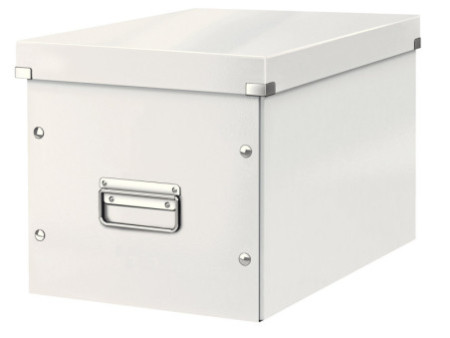 LEITZ Boîte de rangement Click & Store WOW Cube L, blanc