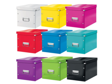 LEITZ Boîte de rangement Click & Store WOW Cube L, blanc