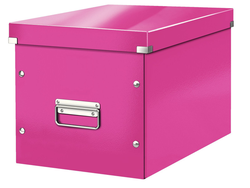 LEITZ Boîte de rangement Click & Store WOW Cube L, rose