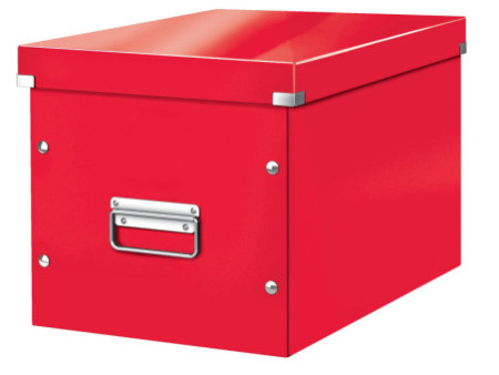 LEITZ Boîte de rangement Click & Store WOW Cube L, rouge