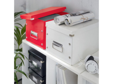 LEITZ Boîte de rangement Click & Store WOW Cube L, rouge