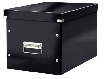 LEITZ Boîte de rangement Click & Store WOW Cube L, noir